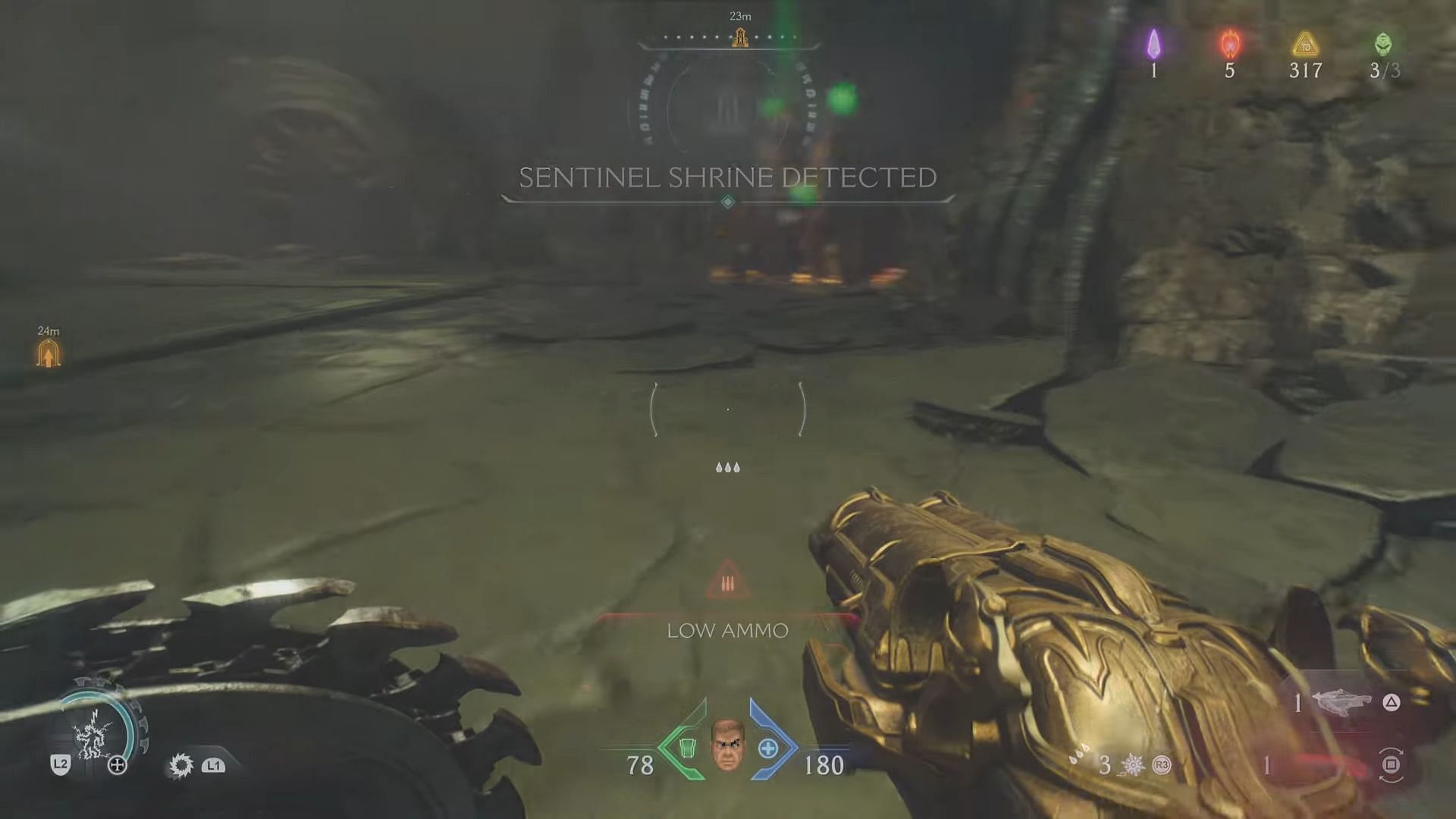 Sentinel Shrine beside the Central Lift (Image via Sportskeeda Gaming | Bethesda Softworks)